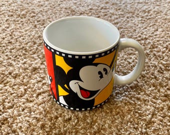 Vintage 1980s Disney Mickey Mouse Film Strip Mug