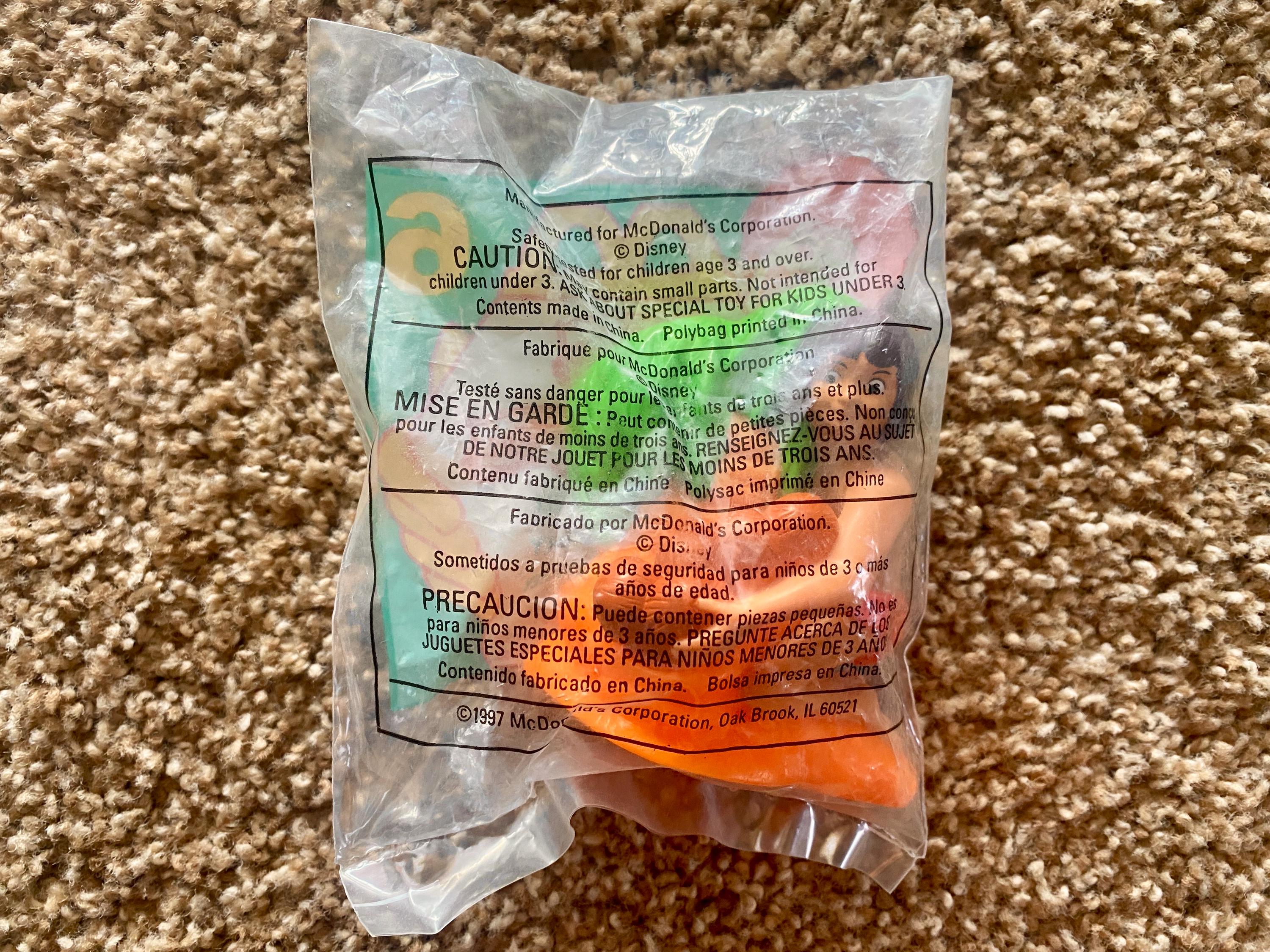 ヴィンテージ（1997年）ジャングル・ブック「モーグリ」マクドナルド