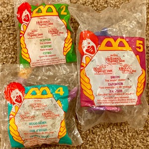 Vintage (1996) Disney&#39;s The Hunchback of Notre Dame McDonald Happy Meal Toy Collection | You Choose [Sealed]