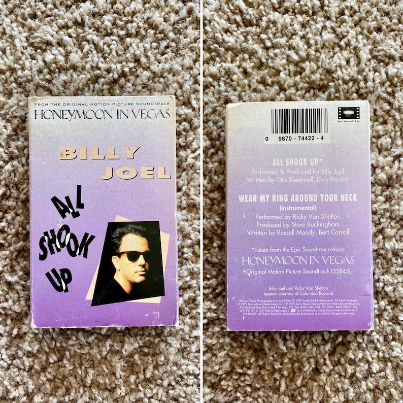 Vintage 90-tals kassettband | Pop- och rockmusiknostalgi Billy Joel