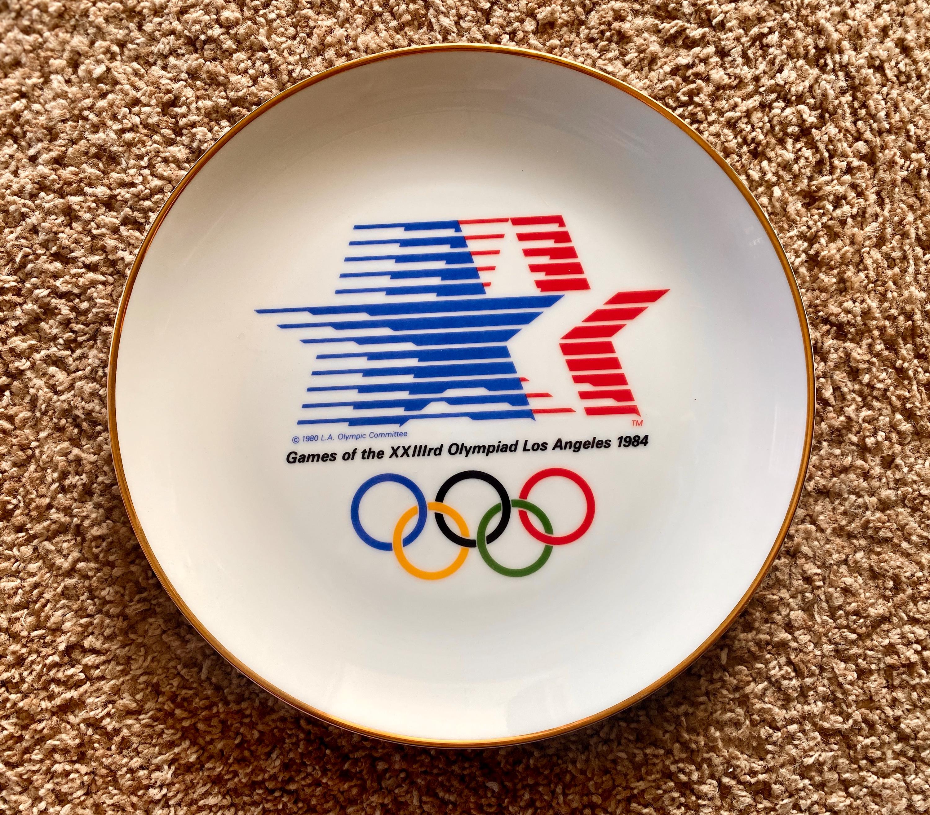 Vintage 1984 Los Angeles Olympics Porcelain Collector's Plate - Etsy