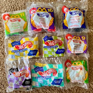 Vintage (1990s) Hot Wheels McDonald&#39;s Happy Meal Toy Collections | Hot Wheel Car Toys | You Choose [Sealed]