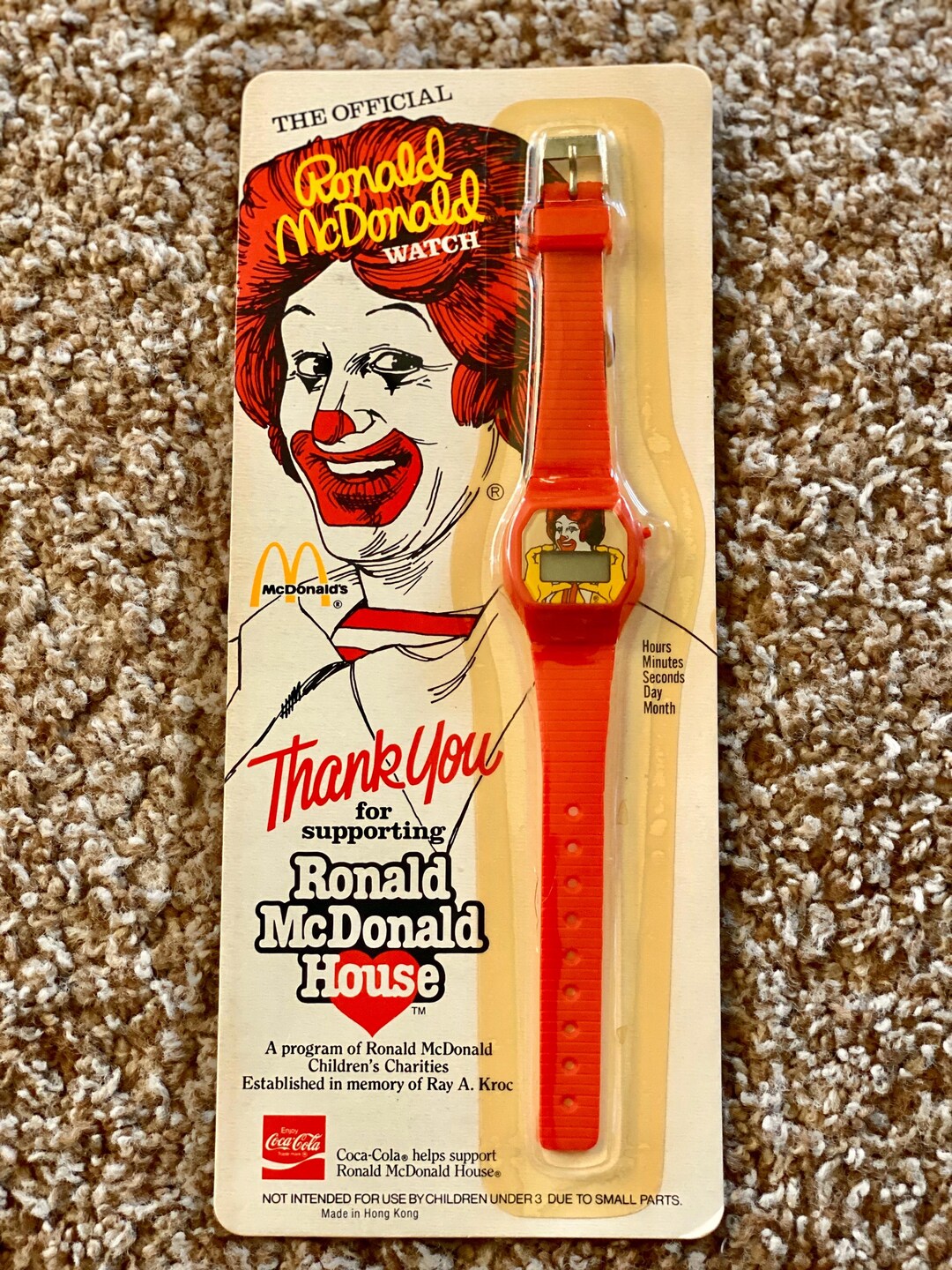 レア　マクドナルド　ロナルド　ウオールクロック　時計　店舗用　アメトイ マクドナルド ロナルド ウォール クロック 壁掛け時計 1981