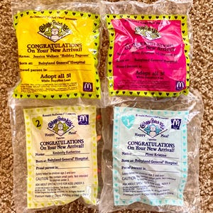 Vintage (1992 & 1994) Cabbage Patch Kids McDonald&#39;s Happy Meal Toy Collection | You Choose [Sealed]
