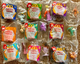 Vintage (1996) Disney's Hercules McDonald's Duo Happy Meal Toy Collection (Each toy comes with two figurines) You Choose [Sealed]