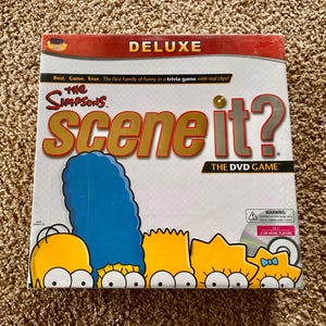 Vintage (2009) &quot;Scene It?&quot; The Simpsons Deluxe Edition DVD Trivia Game | Family Game Night / Party Games [Sealed]