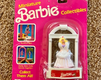 Barbie in miniatura da collezione vintage anni '80 (1989) "Happy Holidays 1988" [sigillata]