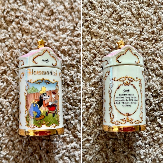 Rare Vintage 1995 Lenox Disney Porcelain Spice Jars - Pooh, Snow