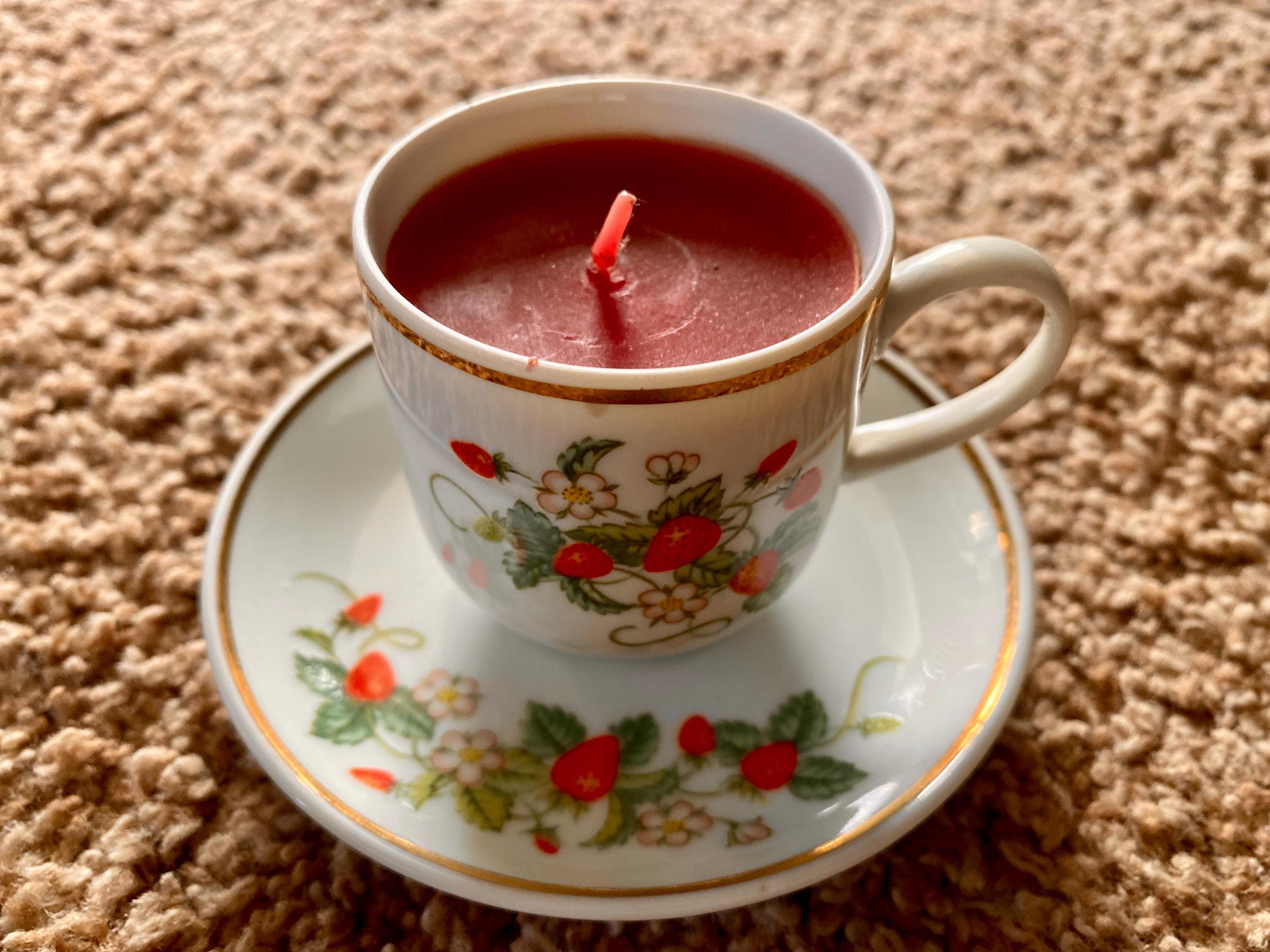 * vintage candle * ✵ * ✵ 陶器の キャンドル White Tea【ホワイトティー】| オカワリキャンドル – KOSelig JAPAN