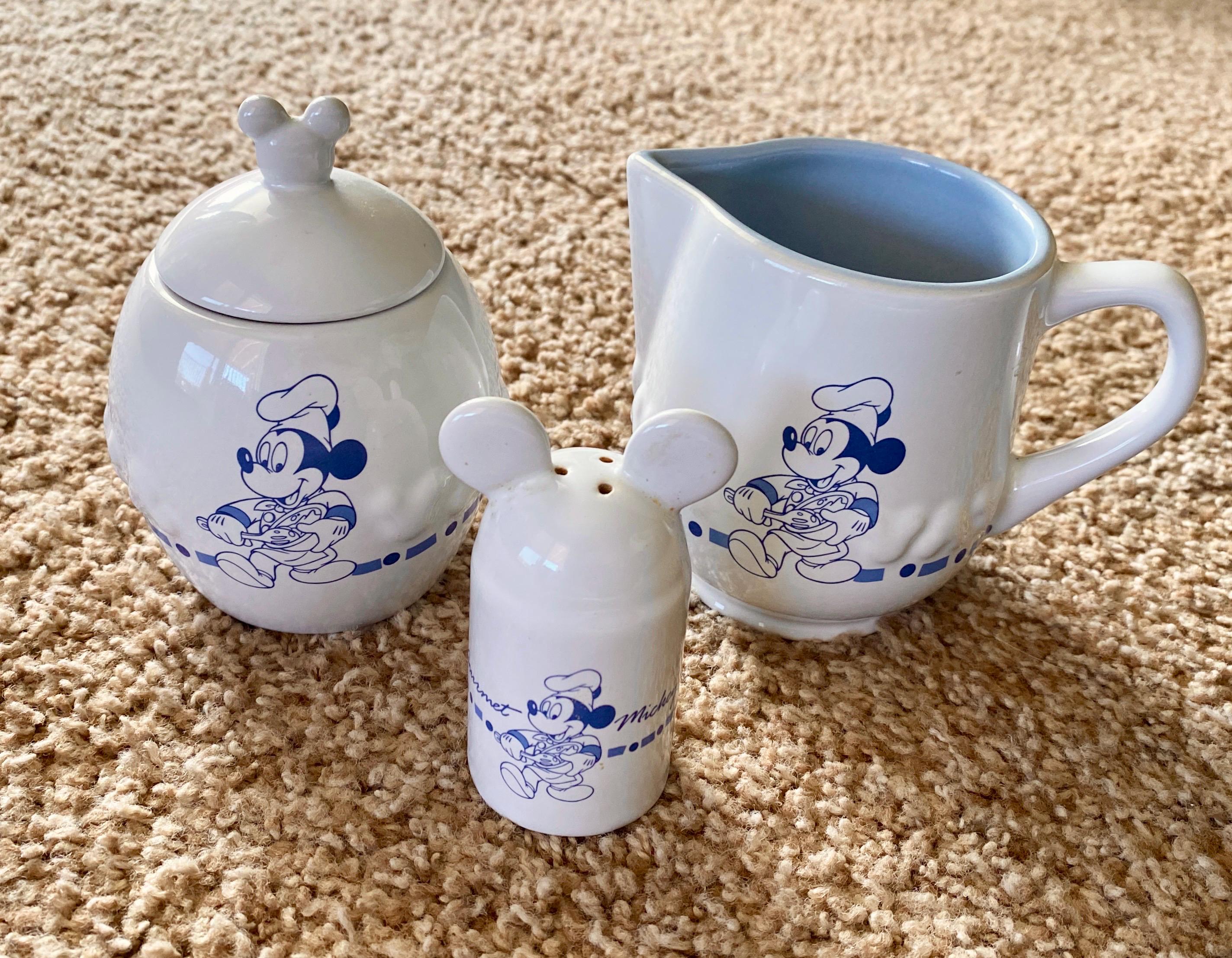 Mickey Mouse Sugar and Creamer