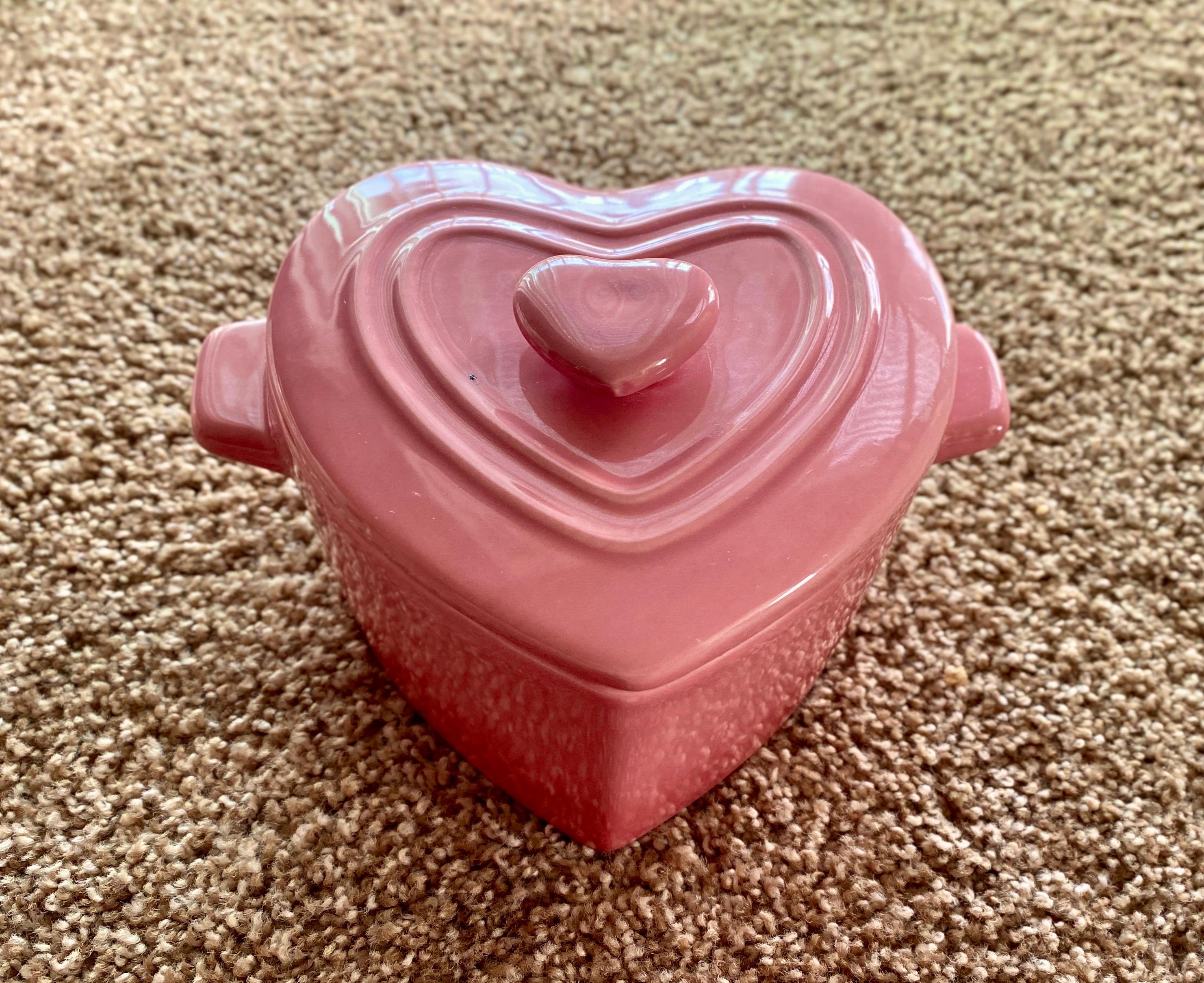 Pink Heart Le Creuset Heart Shaped Skillet LE CREUSET ENAMELED