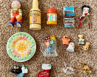 Vintage Trinkets & Minis: Dollhouse, Shelves, Printer Tray Collectibles