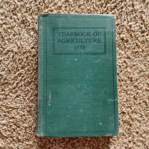 Vintage (1933) &quot;Yearbook of Landwirtschaft 1933&quot; grünes Hardcover-Buch für das Landwirtschaftsamt der Vereinigten Staaten [gebraucht]