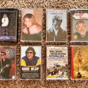Cassettes vintage (années 80/90) | Styles mixtes | Roy Orbison, Kenny Rogers, Vince Gill, Barbra Streisand, Sinatra | Vous choisissez [Occasion]