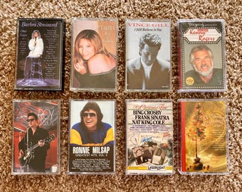 Vintage Cassette Tapes: 80s-90s Music, You Choose
