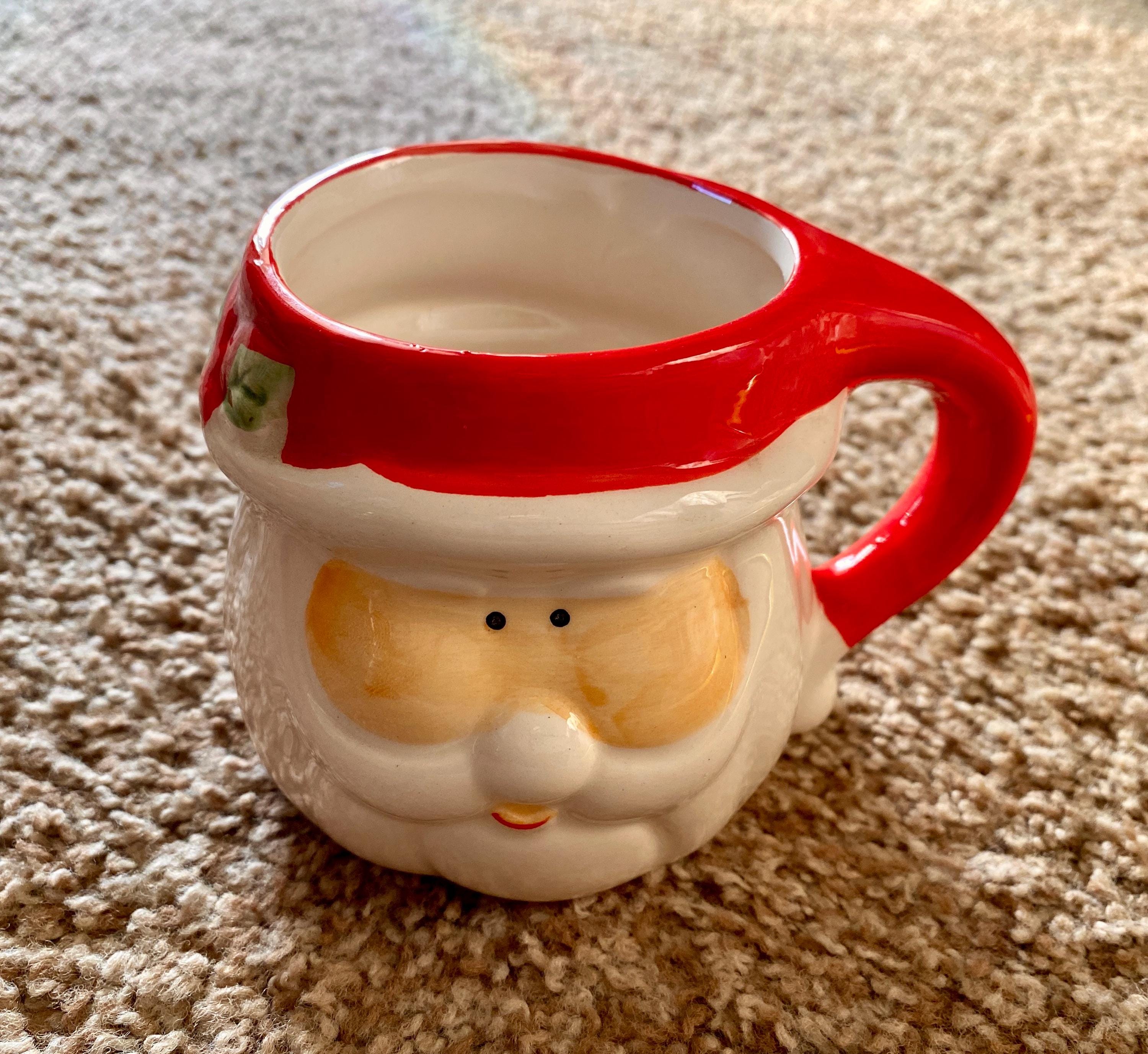 Ceramic Santa Face - Etsy Ceramic Santa Face - Etsy