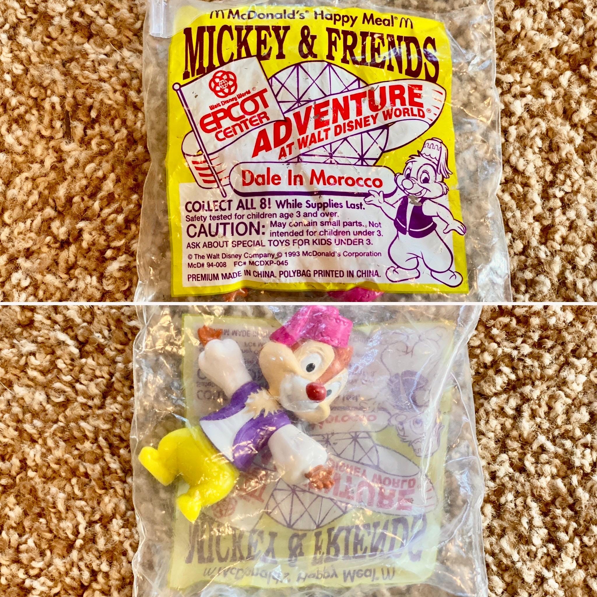 Vintage 1993 Mickey & Friends Mcdonald's Happy Meal Toy - Epcot