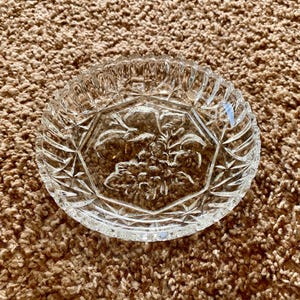 Vintage (1940s) Federal Glass &quot;Fruit Star&quot; 5.25&quot; Dish | Vintage Trinket Jewelry Dish [Pre-Owned]