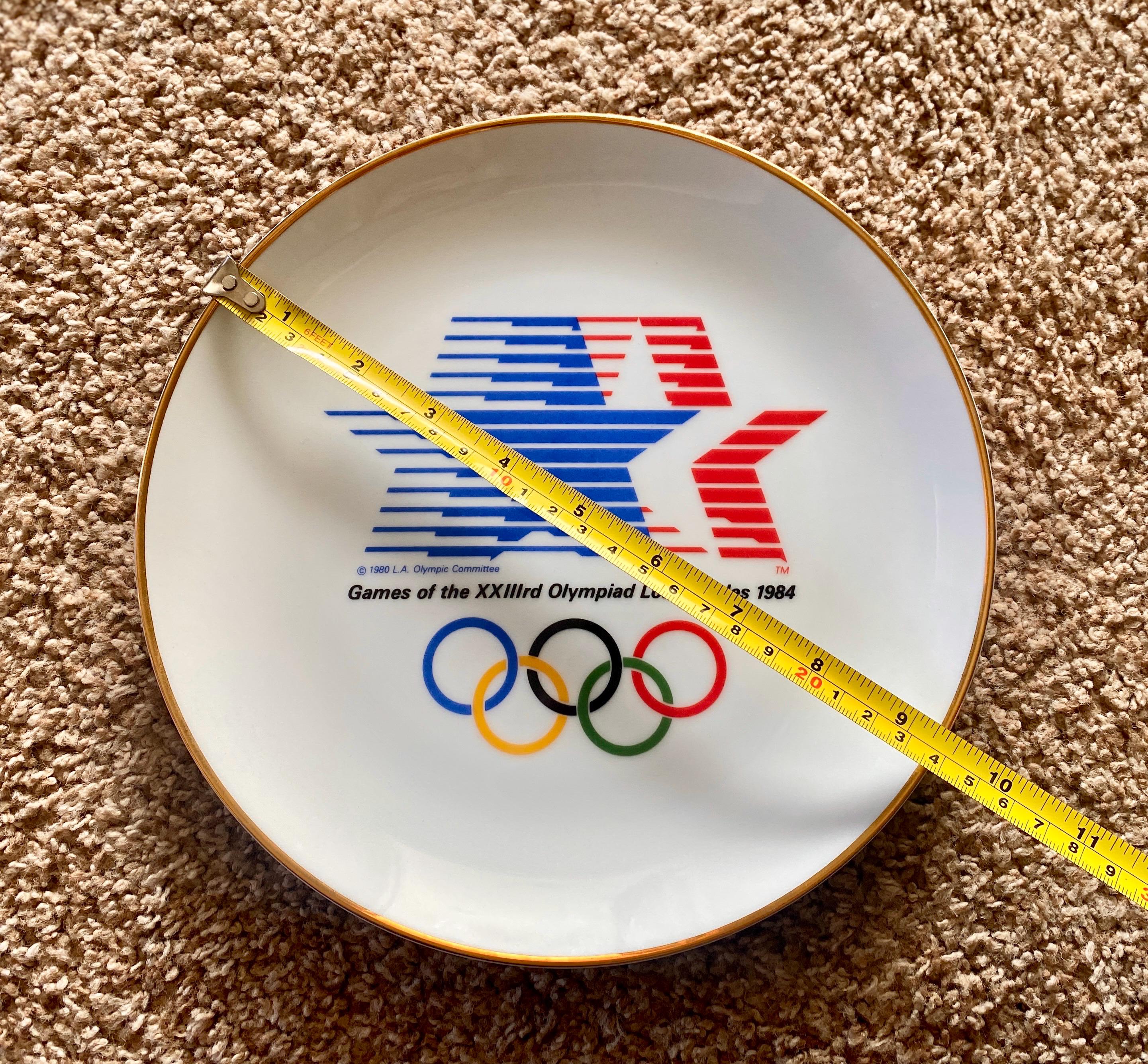 Ancien Verre à Bière En Pierre – Mascotte Olympique – Los Angeles 1984 – États-Unis – Rouge