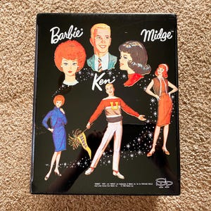 Vintage (1964) Barbie Collectible Doll Carrying & Storage Case | 12.5"x7" | 1960s Retro Barbie Collectibles | Vintage Ken Doll [Pre-Owned]