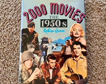 Vintage 1950s Hollywood Coffee Table Book: 2000 Movies (1989) [Pre-Owned]
