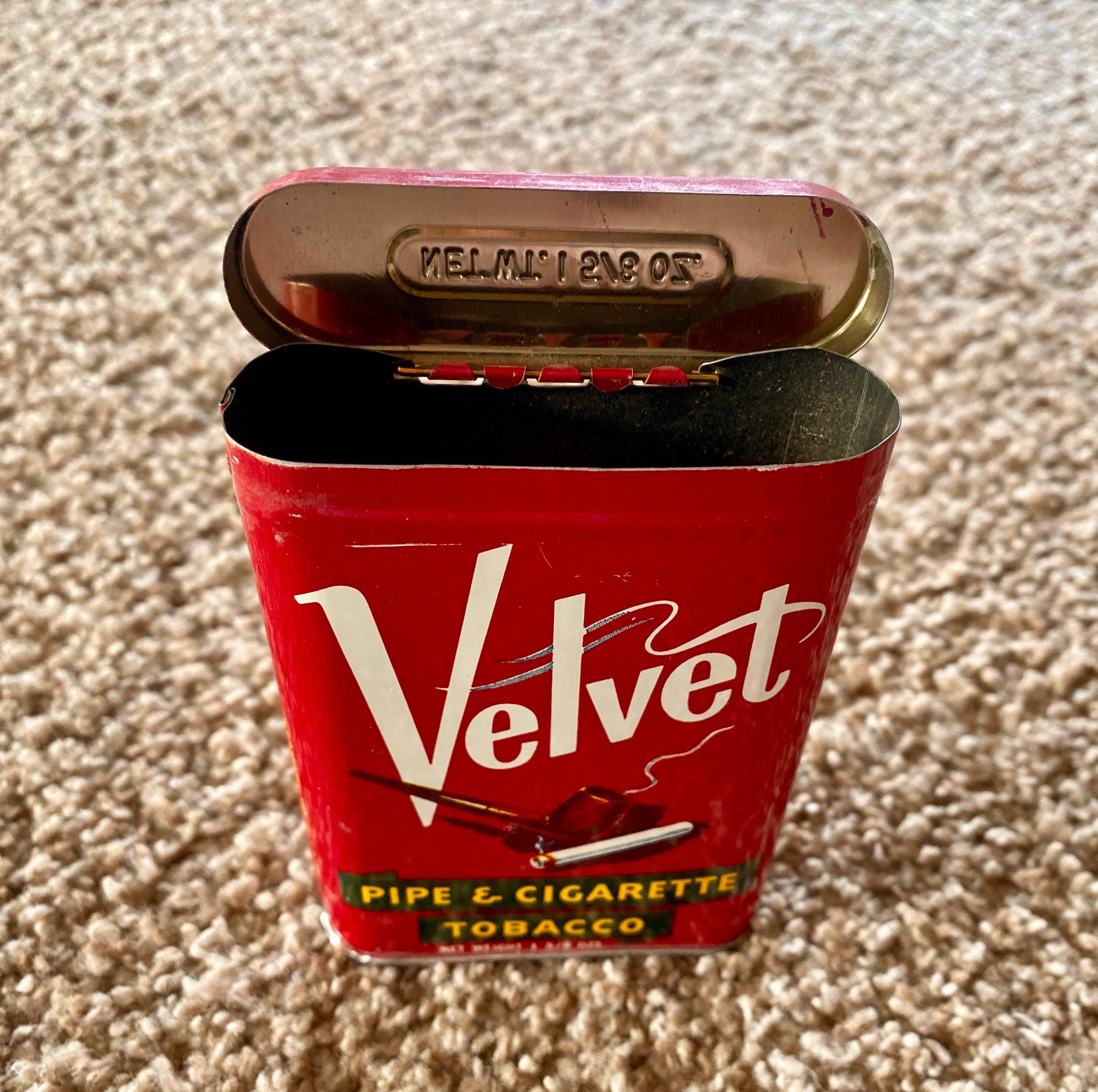 Vintage (1940s/1950s) Velvet Pipe and Cigarette Tobacco