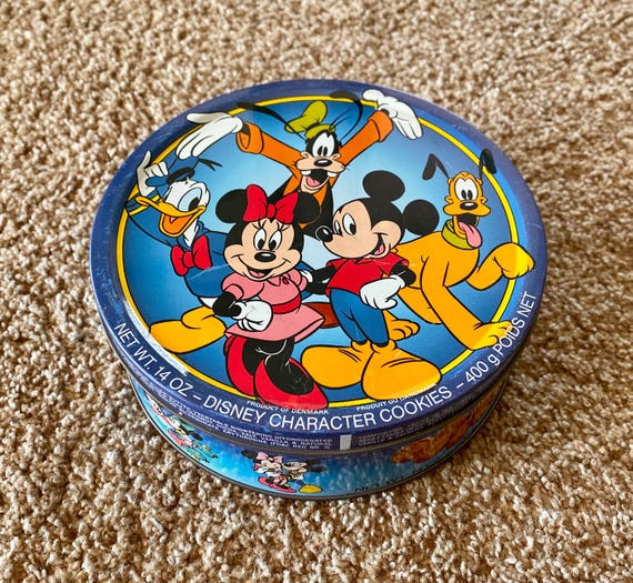 ヴィンテージ 1991 ディズニー ミッキー＆フレンズ クッキー缶