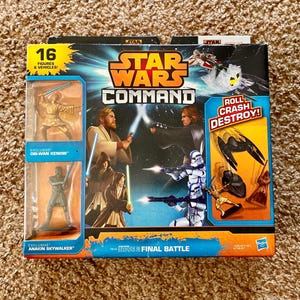 スター・ウォーズ コマンド 16ピース フィギュア＆ビークル おもちゃセット（エピソード3/ファイナルバトルより、ハズブロ製）| スター・ウォーズ コレクターズアイテム [未開封]
