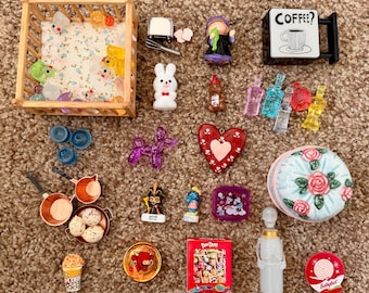 Adornos vintage, miniaturas para casas de muñecas, chucherías: ¡usted elige!