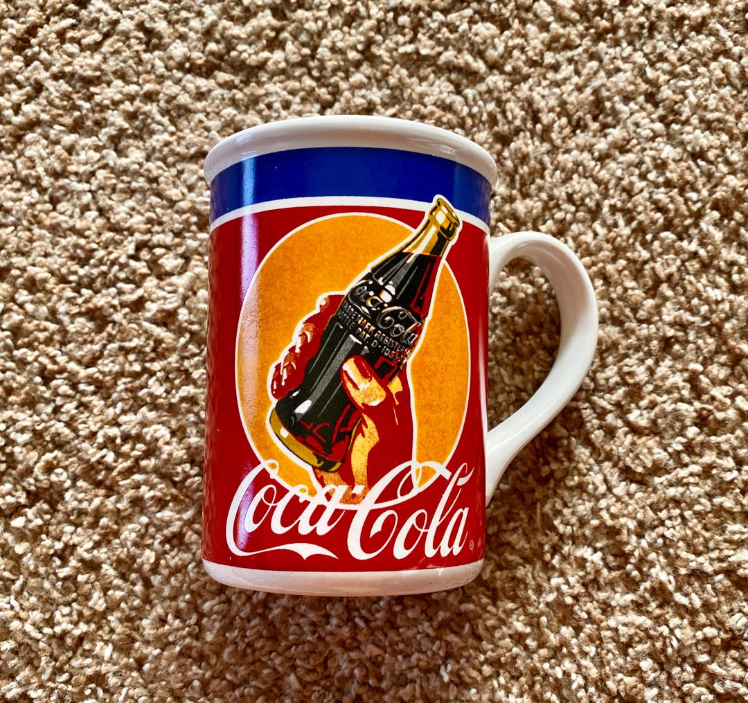 Vintage 1990s Coca-cola Ceramic Mug: Gibson Coke Kitchenware - Etsy