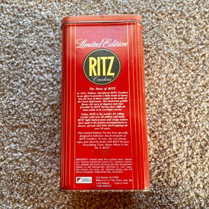 Vintage (1986) Limited Edition Nabisco Ritz Crackers 16oz. 10