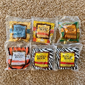 Vintage (1989) McDonald&#39;s The Jungle Book Happy Meal Toy Collection | Walt Disney&#39;s Classic | You Choose [Sealed]