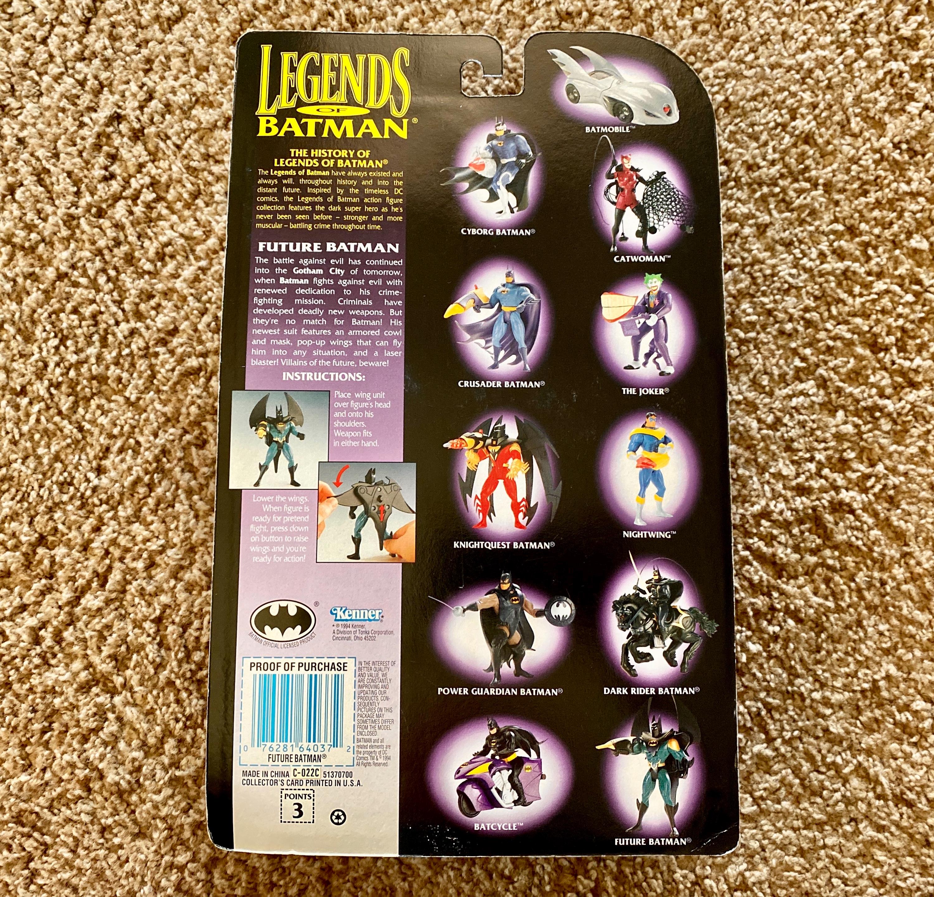 Vintage 1994 Legends of Batman Future Batman Action Figure