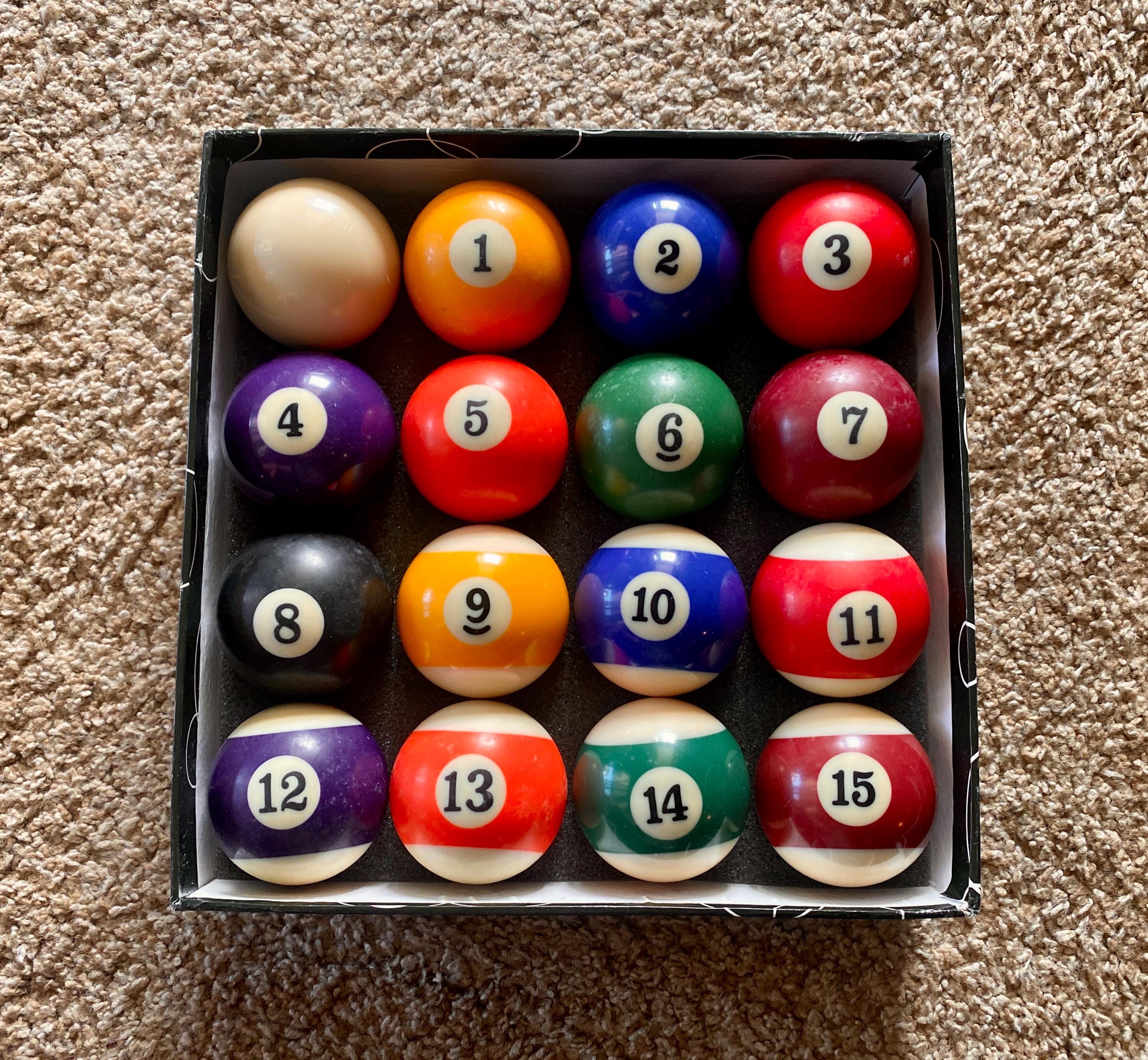 Vintage (1980s) Official Billiard Ball Set of 16 by Aramith | Made