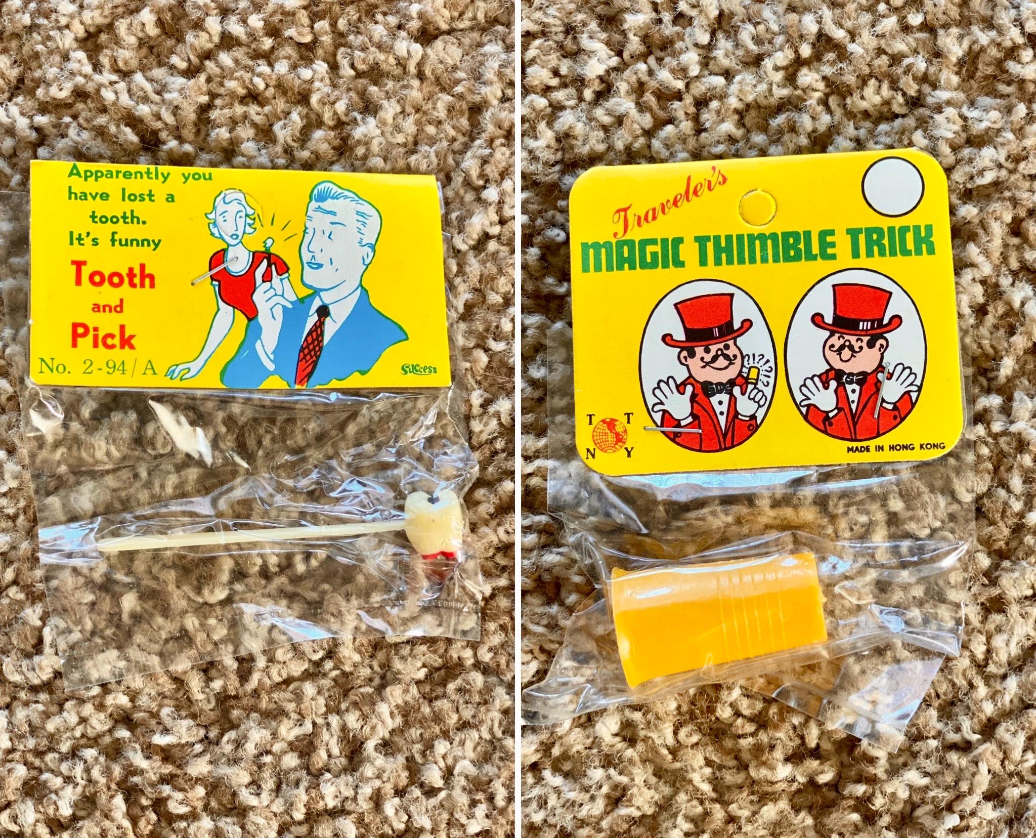Vintage (1960s) Dime Store Novelties, Practical Jokes, Magic