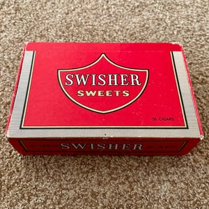 Vintage (1960s) Swisher & Son &quot;Swisher Sweets&quot; Cigar Box | Tobacciana [Pre-Owned / Empty]