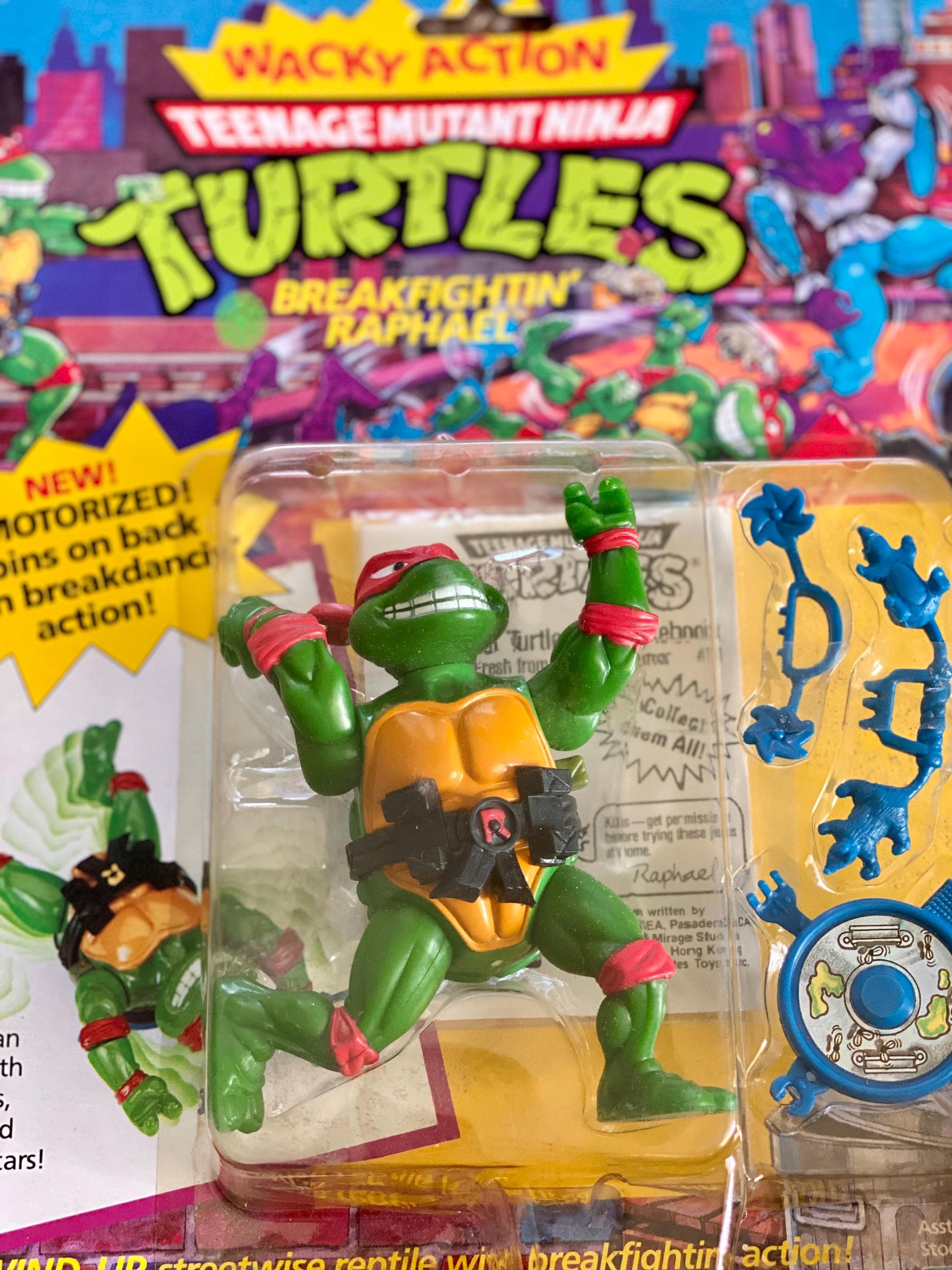 ヴィンテージ 1989 TMNT ブレイクファイティング ラファエル モーター 