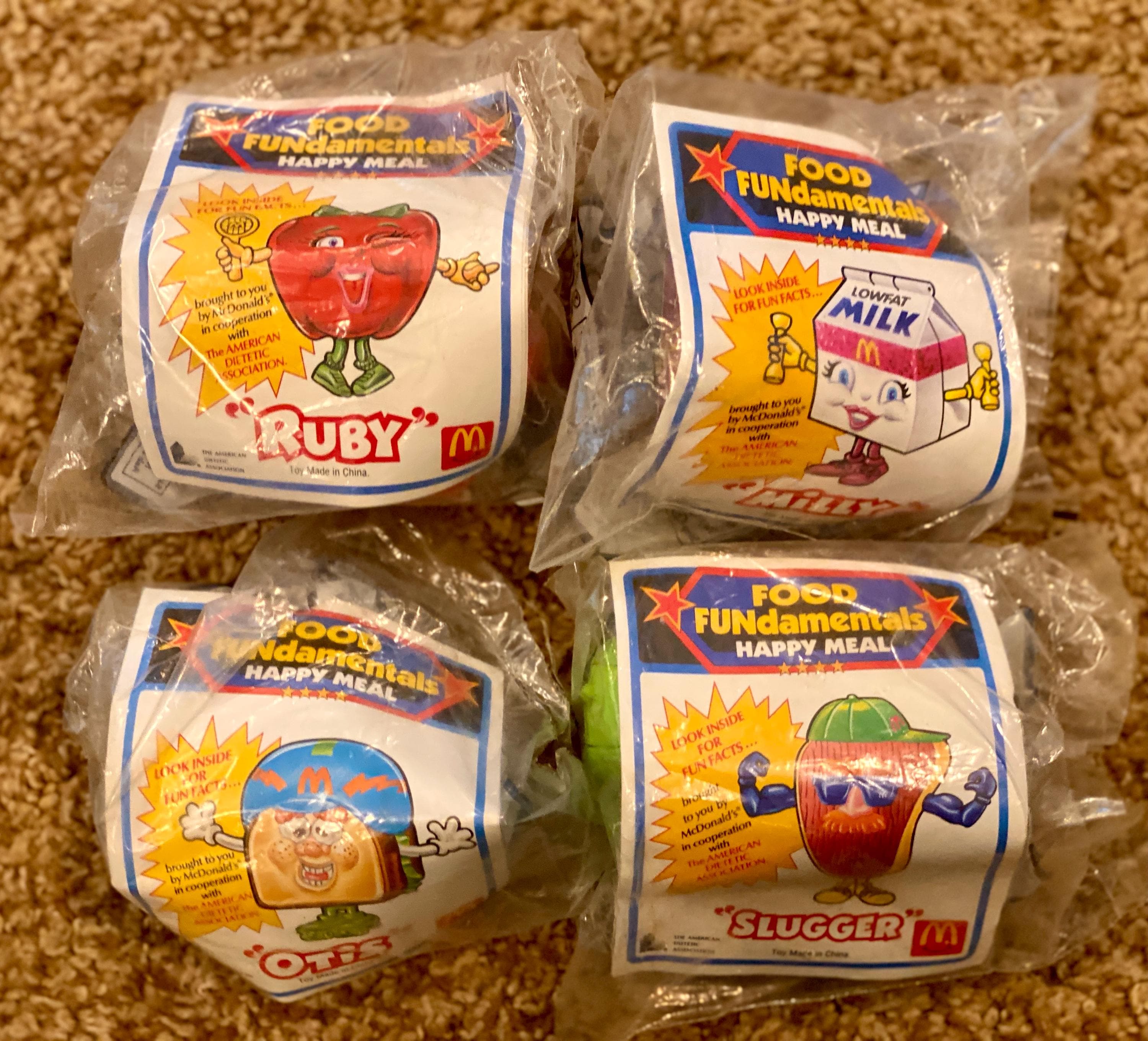 Vintage (1992) Mcdonald's Fundamentals Foldable Food Happy Meal