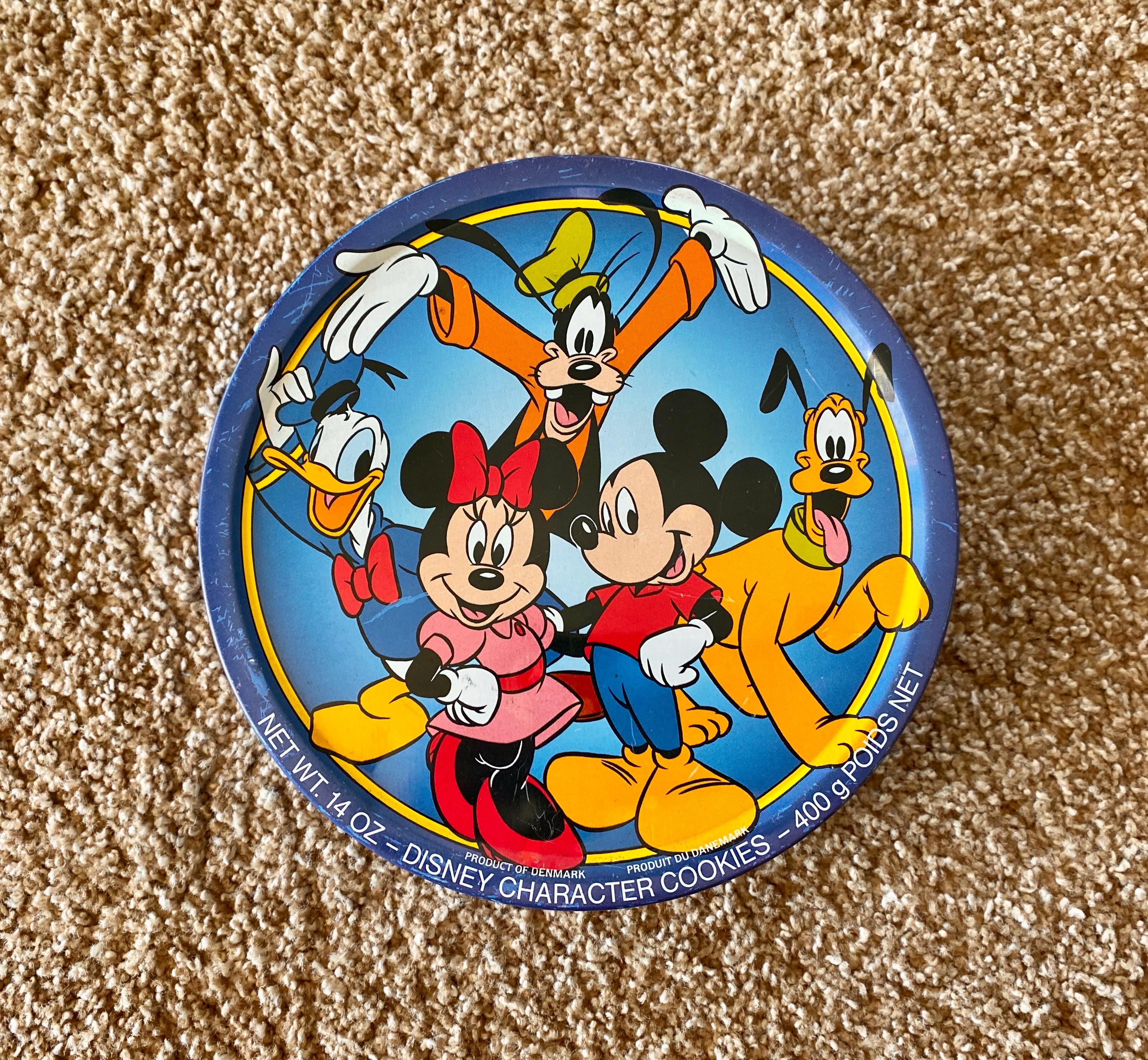 ヴィンテージ 1991 ディズニー ミッキー＆フレンズ クッキー缶