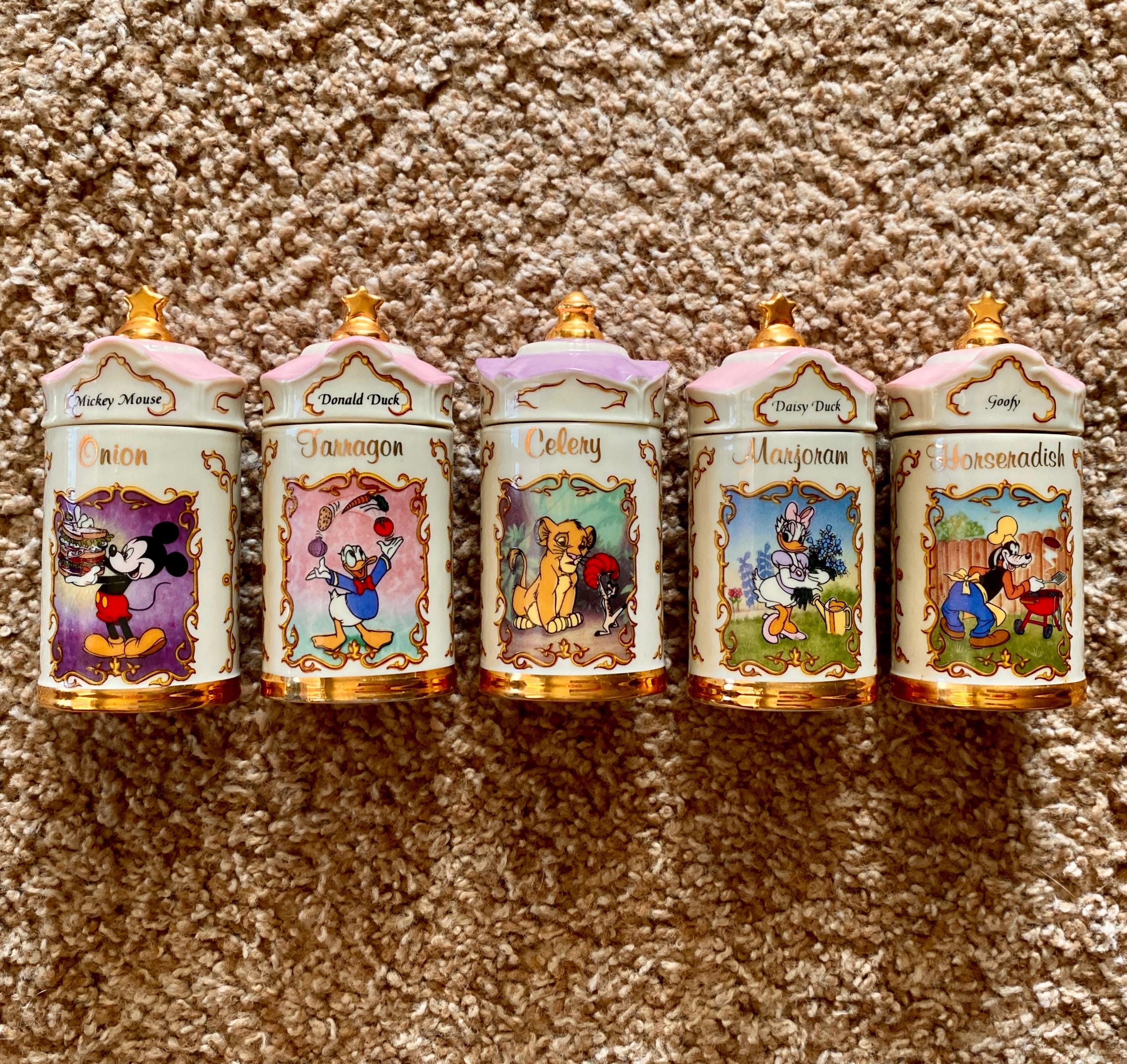 ディズニーレノックススパイスボトル 希少ヴィンテージ(1995年)レノックス ディズニー 磁器製