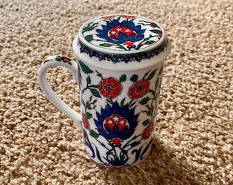 伝統的な東洋デザインの蓋付きティーマグ - Etsy 日本