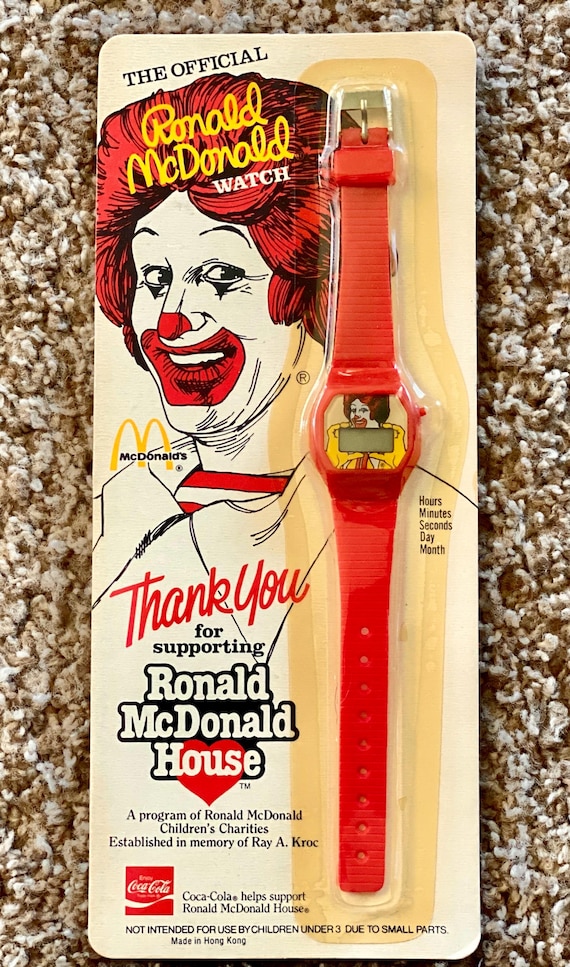 Vintage (1984) Ronald Mcdonald Digital Watch | Ronald