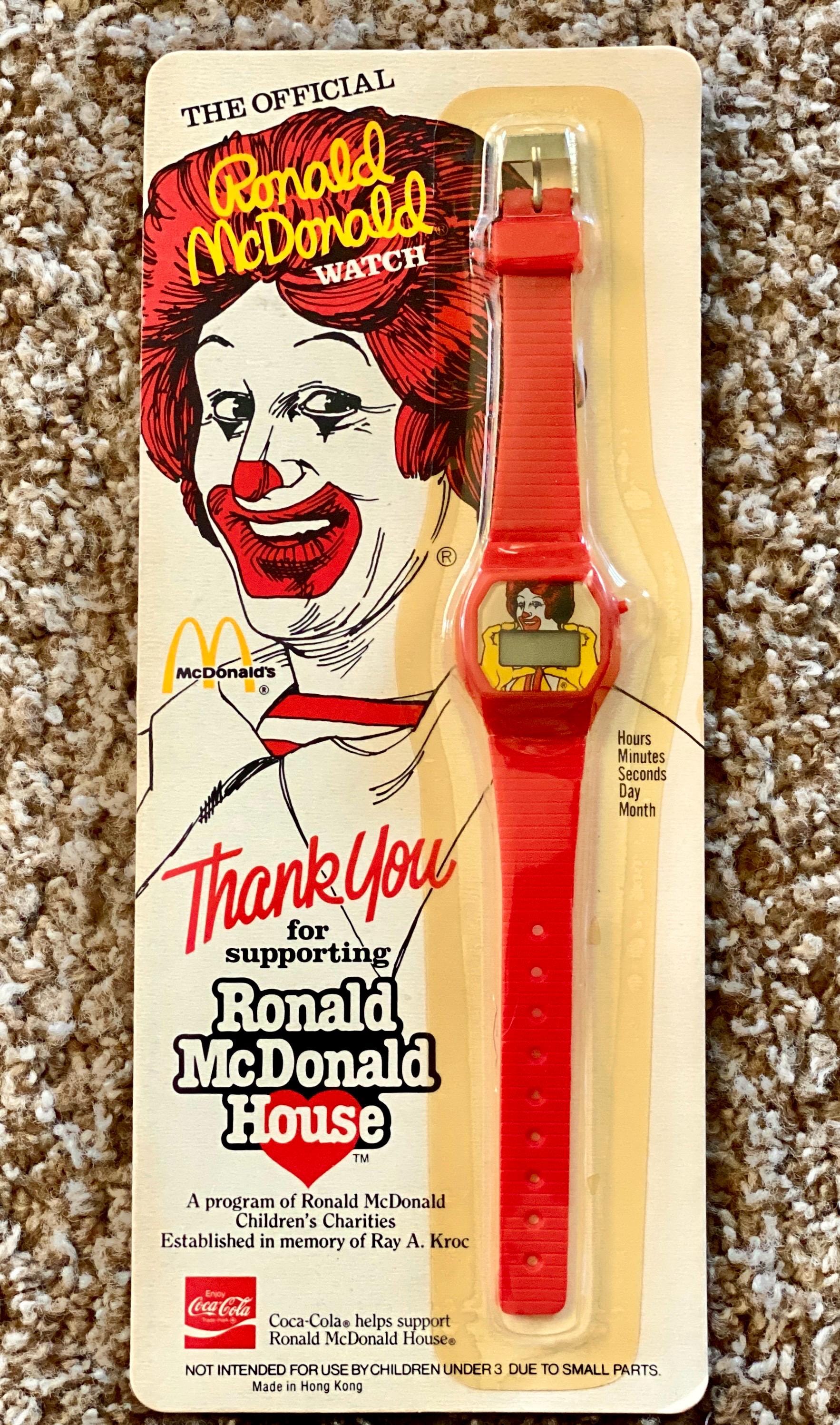 Vintage (1984) Ronald Mcdonald Digital Watch | Ronald Mcdonald 