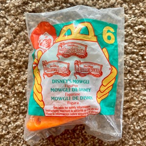 Vintage (1997) The Jungle Book &quot;Mowgli&quot; McDonald&#39;s Happy Meal Toy | Walt Disney [Sealed]