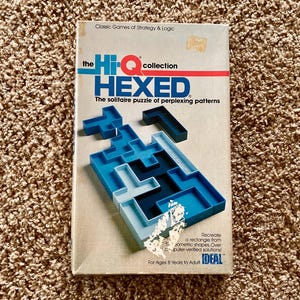 Vintage (1984) &quot;Hexed&quot; The Hi-Q Collection Puzzle Strategy & Logic Game | Family Game Night / Party Games [Pre-Owned / Complete]