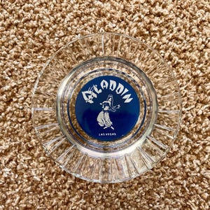Vintage Aladdin Hotel Las Vegas Ashtray / Trinket & Jewelry Dish | The Original Aladdin Opened 1962 [Pre-Owned]