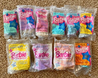 Vintage (1992 och 1994) McDonald's Barbie Happy Meal-leksakskollektion | Mattel | Du väljer [Förseglad]