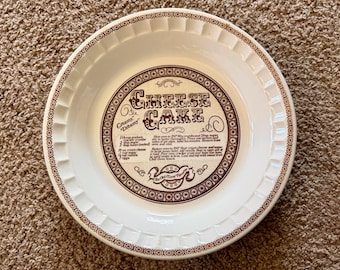 Plato para tarta de queso estilo años 80 de Royal China by Jeannette.