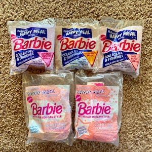 Vintage (1991-1992) McDonald&#39;s Barbie Happy Meal Toy Collection | Mattel | You Choose [Sealed]