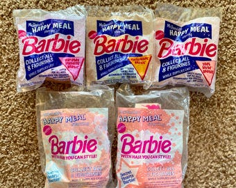 Vintage (1991-1992) McDonald's Barbie Happy Meal-leksakskollektion | Mattel | Du väljer [Förseglad]